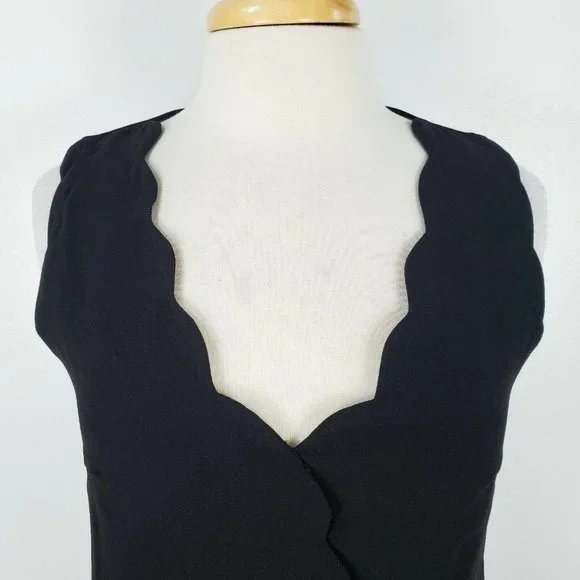 NWT Foxiedox Anthropology Black Scalloped Dress - Picture 4 of 12